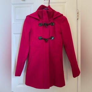 Guess Magenta Coat with hood